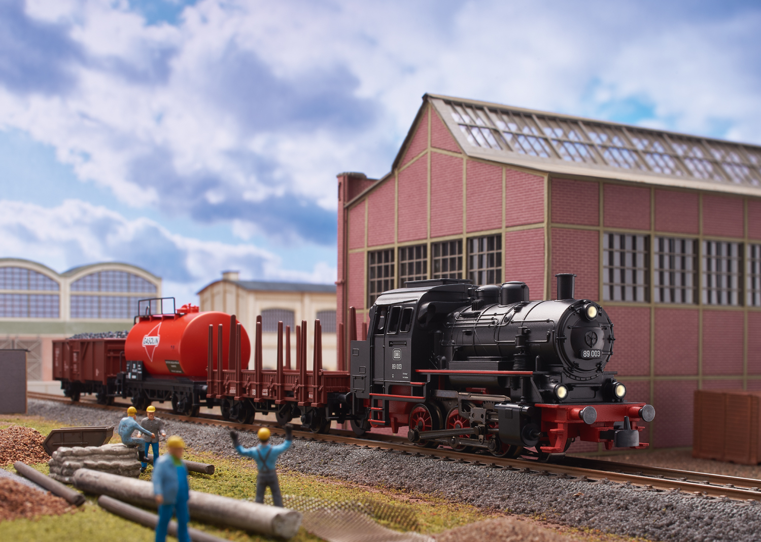 Märklin H0 29890 Startpackung Güterzug mit Dampflok BR 89 der DB