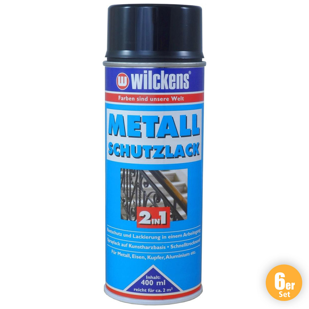 Wilckens Metall Schutzlack Spray In Schwarz Er Set