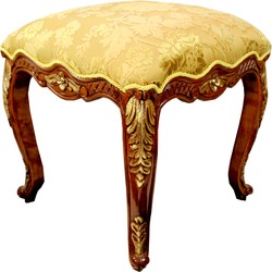 Pomp S By Casa Padrino Luxus Barock Sitzhocker Eckig Gold Muster