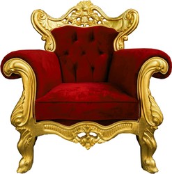 Casa Padrino Luxury Baroque Armchair Bordeaux Red Gold Magnificent