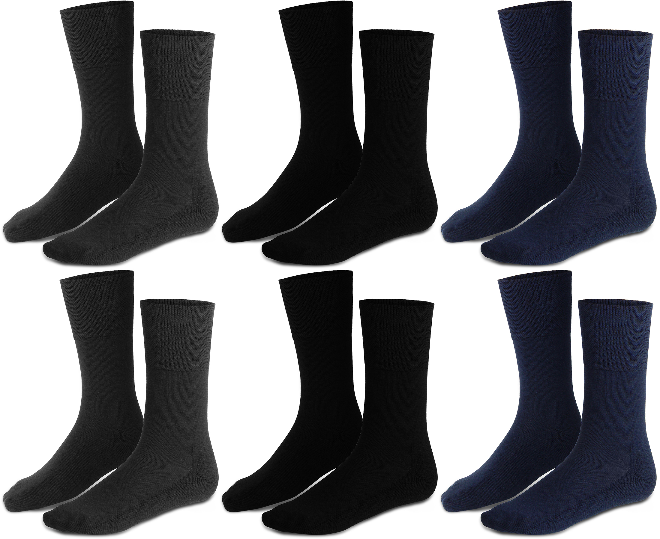 6 Paar Herren Wellness Socken Mit Baumwolle Frotteesohle Hoher