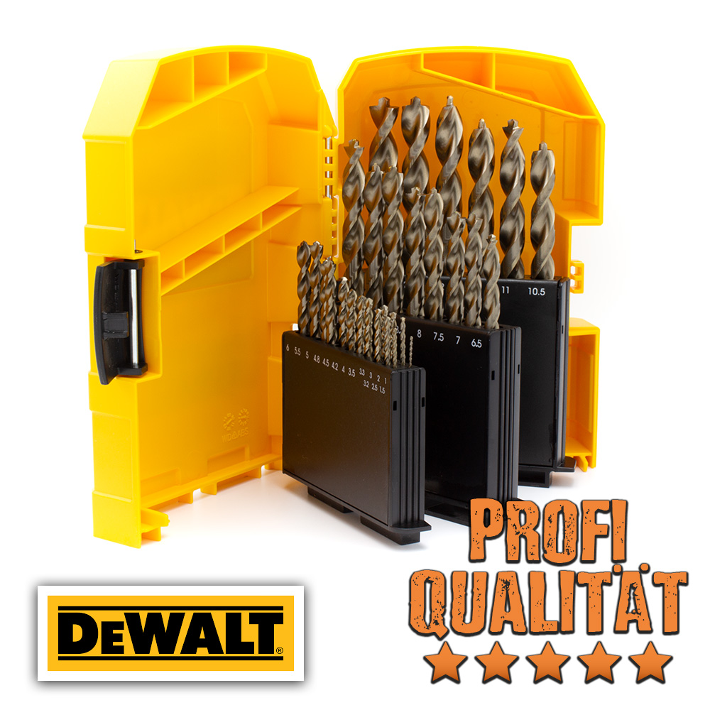 DeWalt Metallbohrer Set EXTREME Kernverstärkt Bruchsicher Profi Cobalt