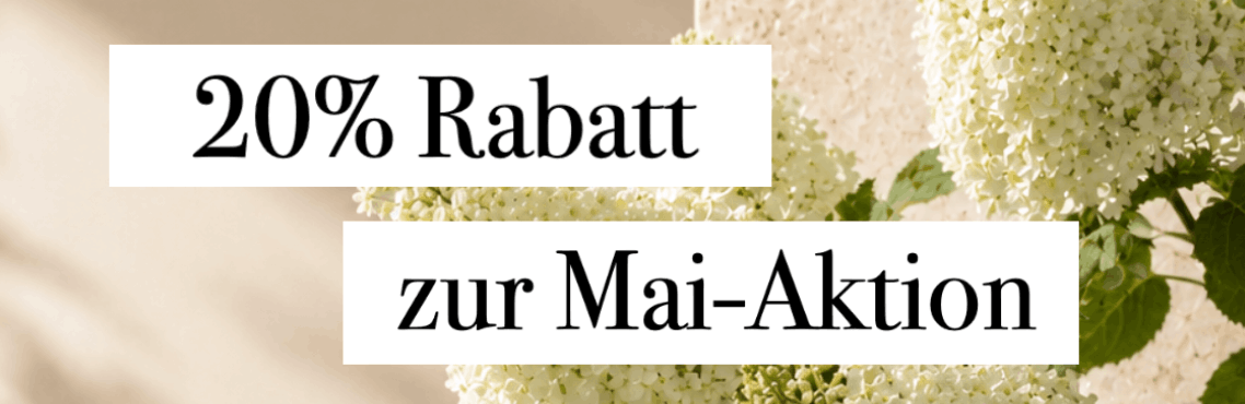 20% Rabatt auf BABOR Produkte zur Mai Aktion 2026