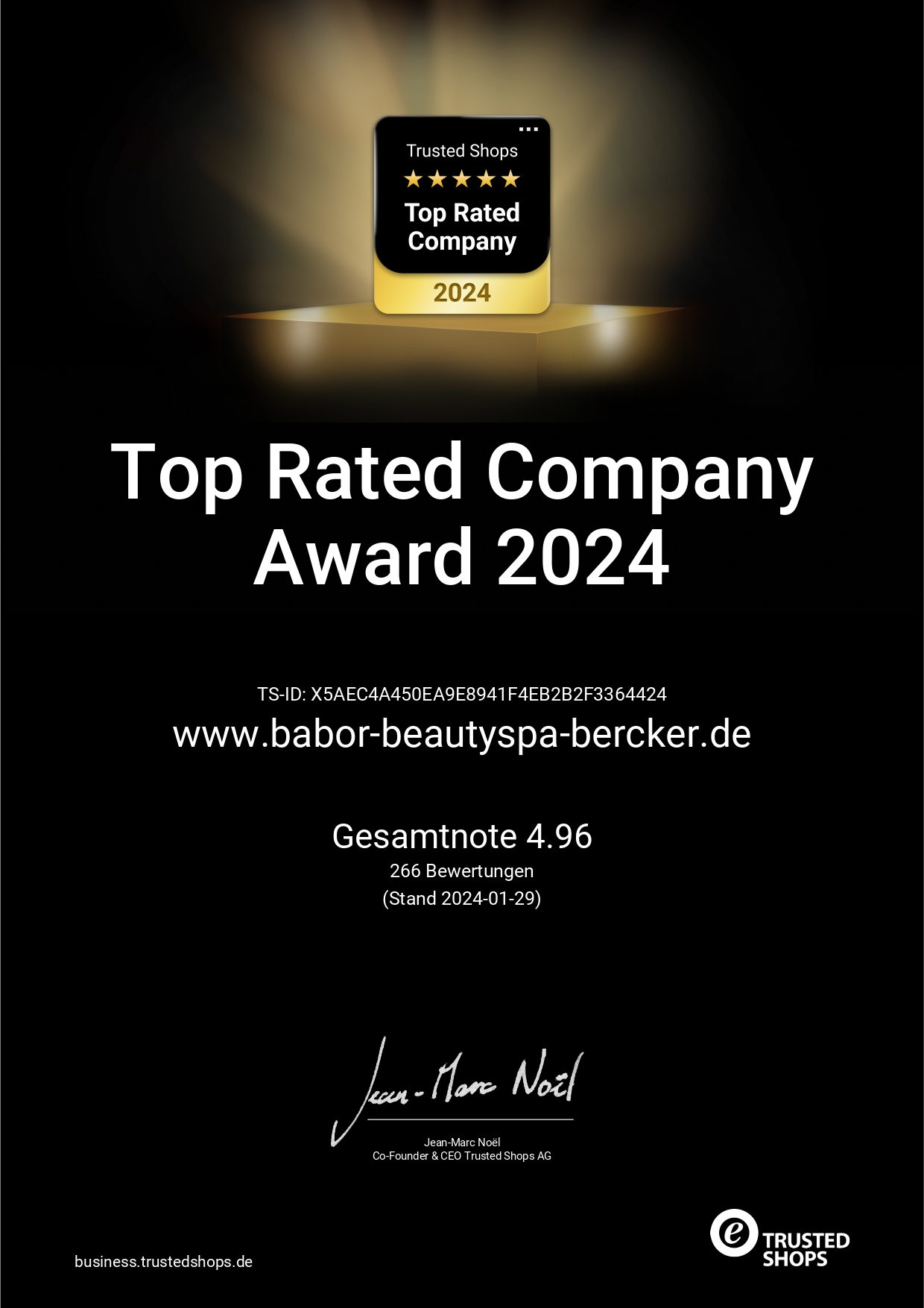 Top Rated Company Award 2024