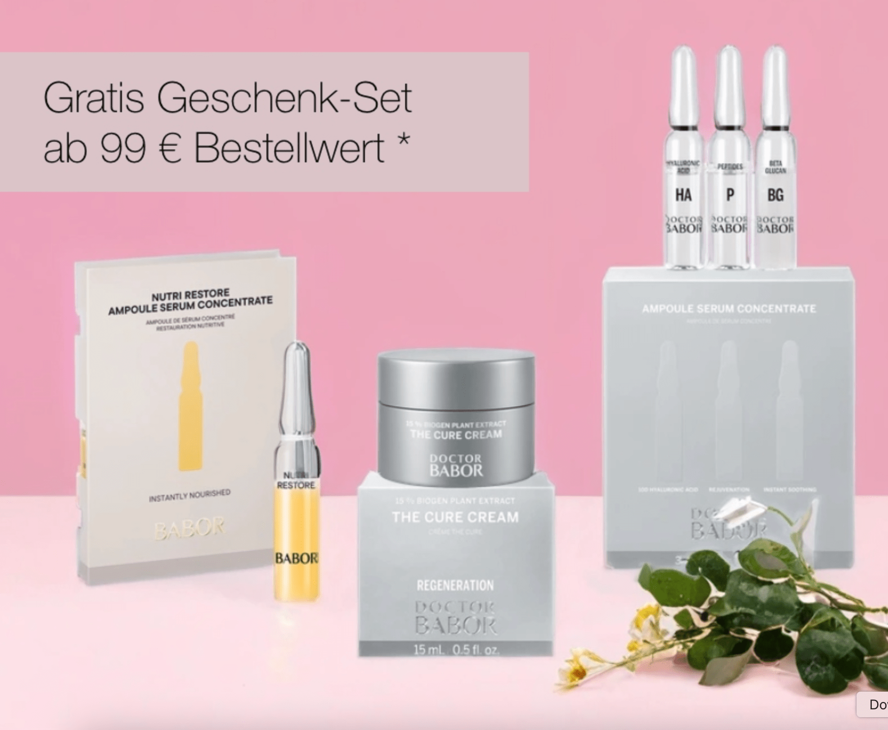 Geschenk zu jeder Bestellung ab 99 Euro