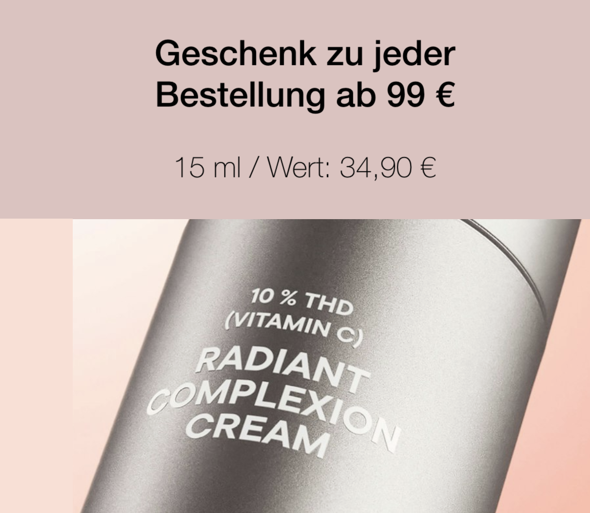 Geschenk zur Bestellung ab 99 Euro