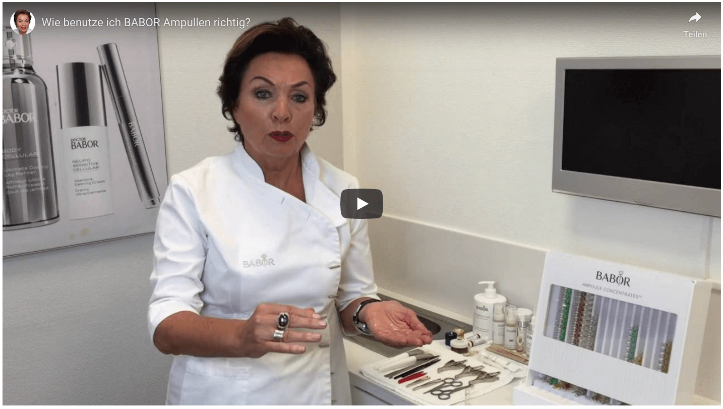 BABOR Ampullen Video Anwendung