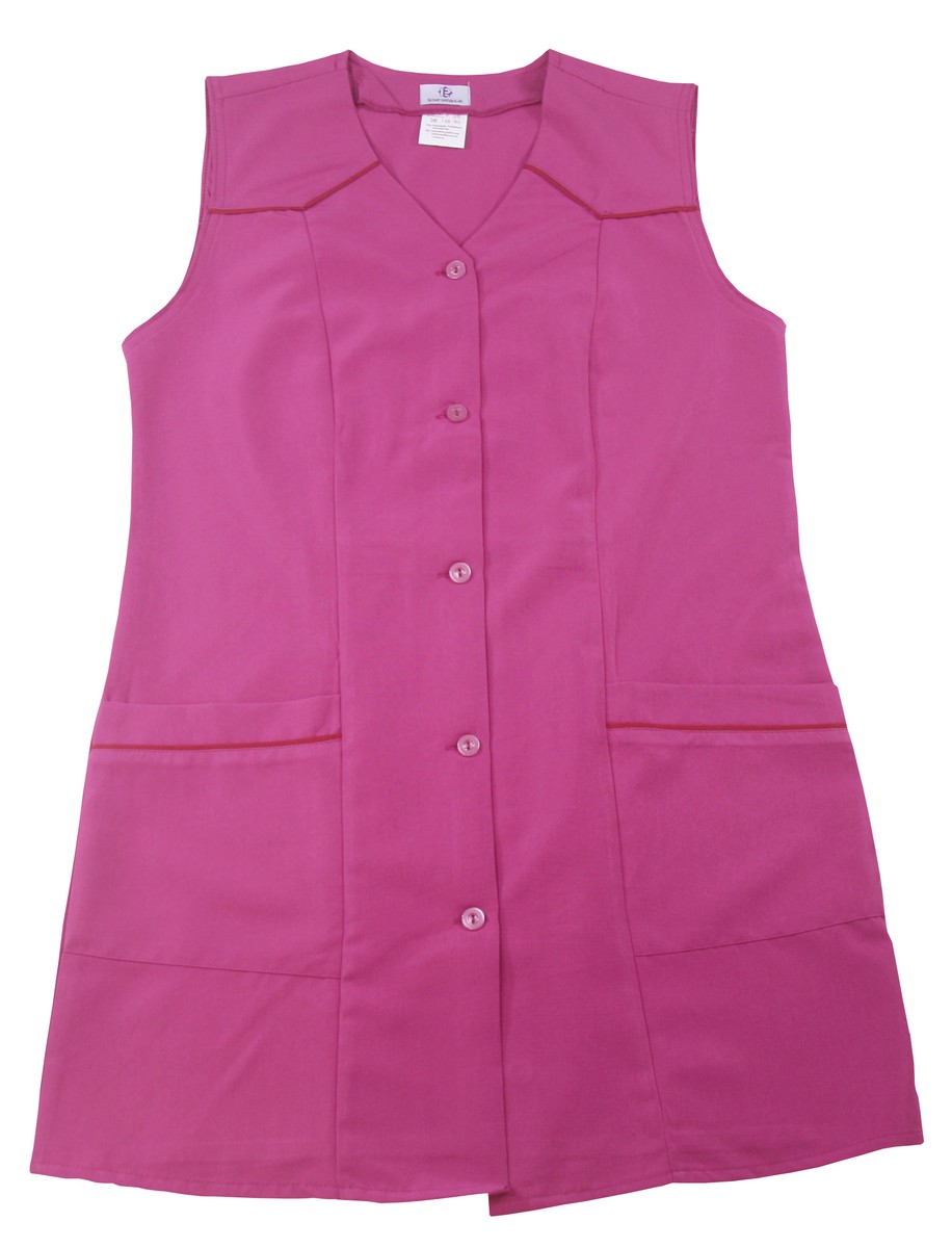 7/8 Kasack dames - polyester katoen kleurrijk - schort kort