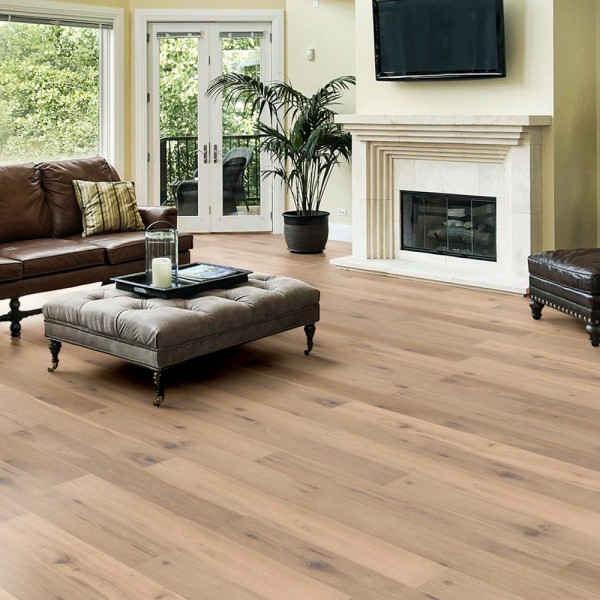 Parquet pavimento in legno rovere spazzolato oliato bianco plancia ... Pavimenti in legno
