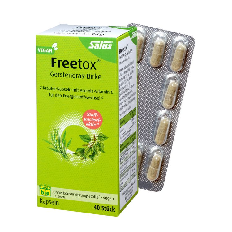 Salus - Freetox 7 Kräuter Kapseln 40 Stück | Reformhaus-Shop.de - Ihr ...