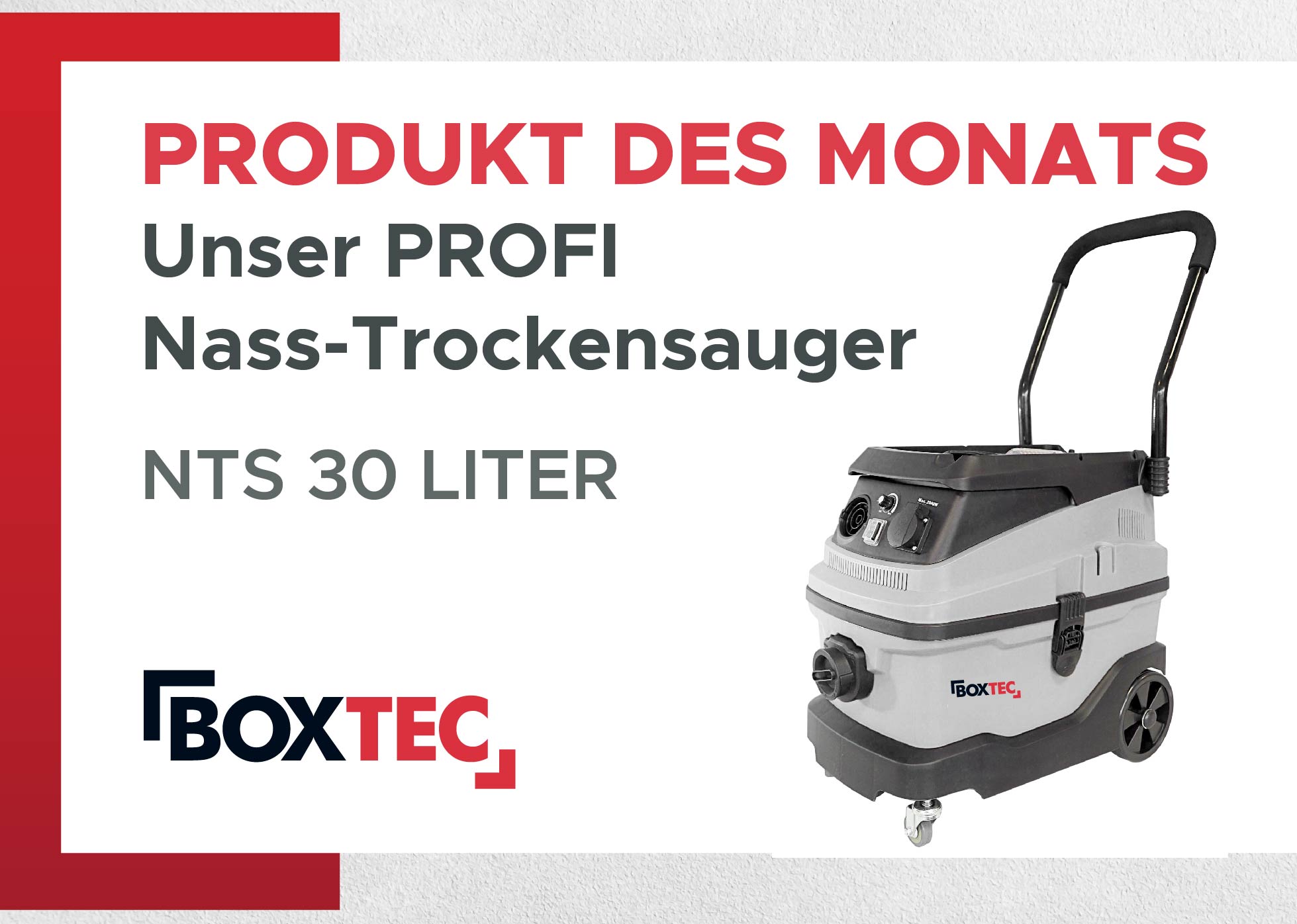     BOXTEC PRO NTS 30 Nass-Trockensauger ON-AUTOMATIC