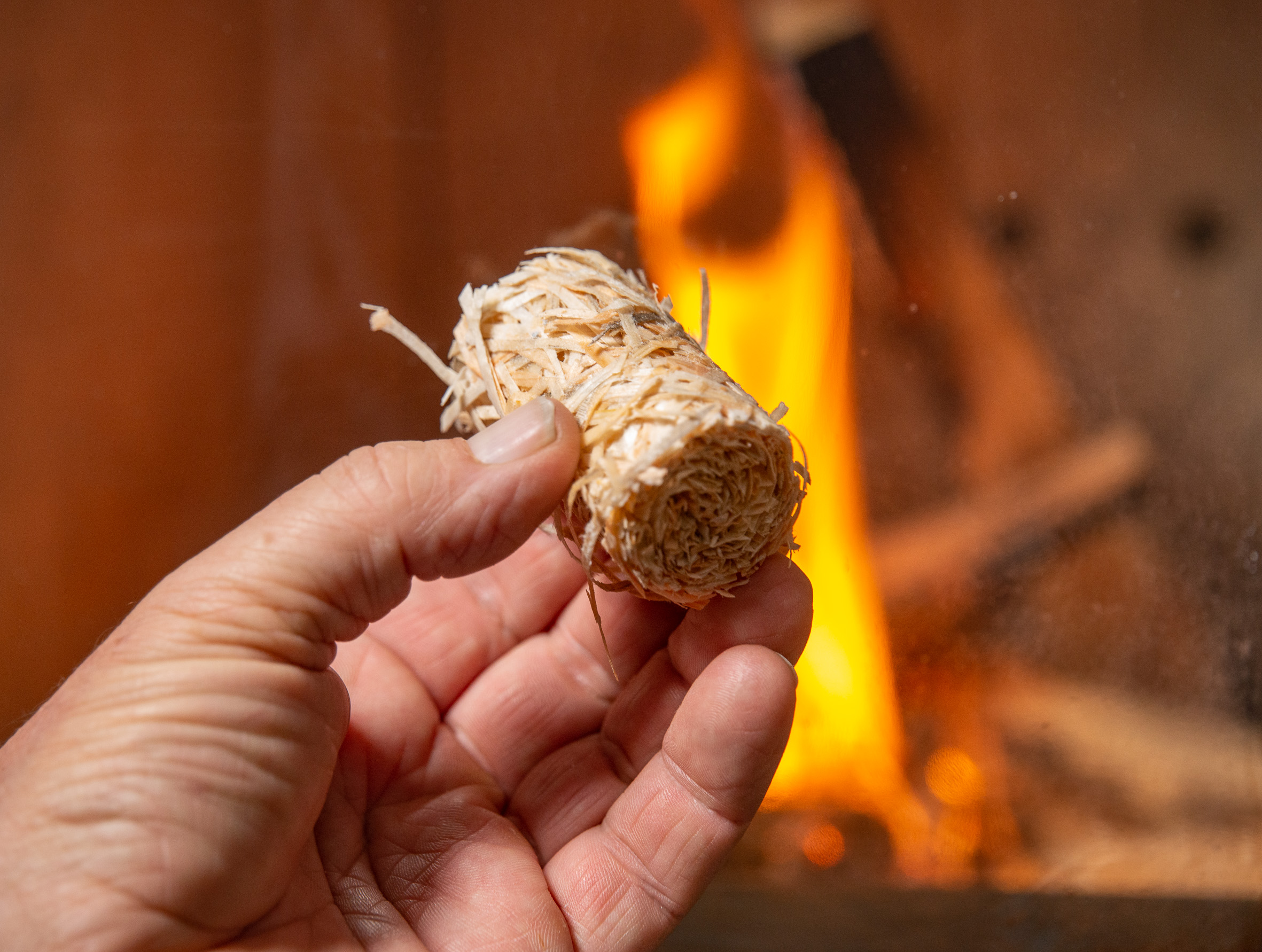     [Paket] Holzwolle Anzünder gewachst