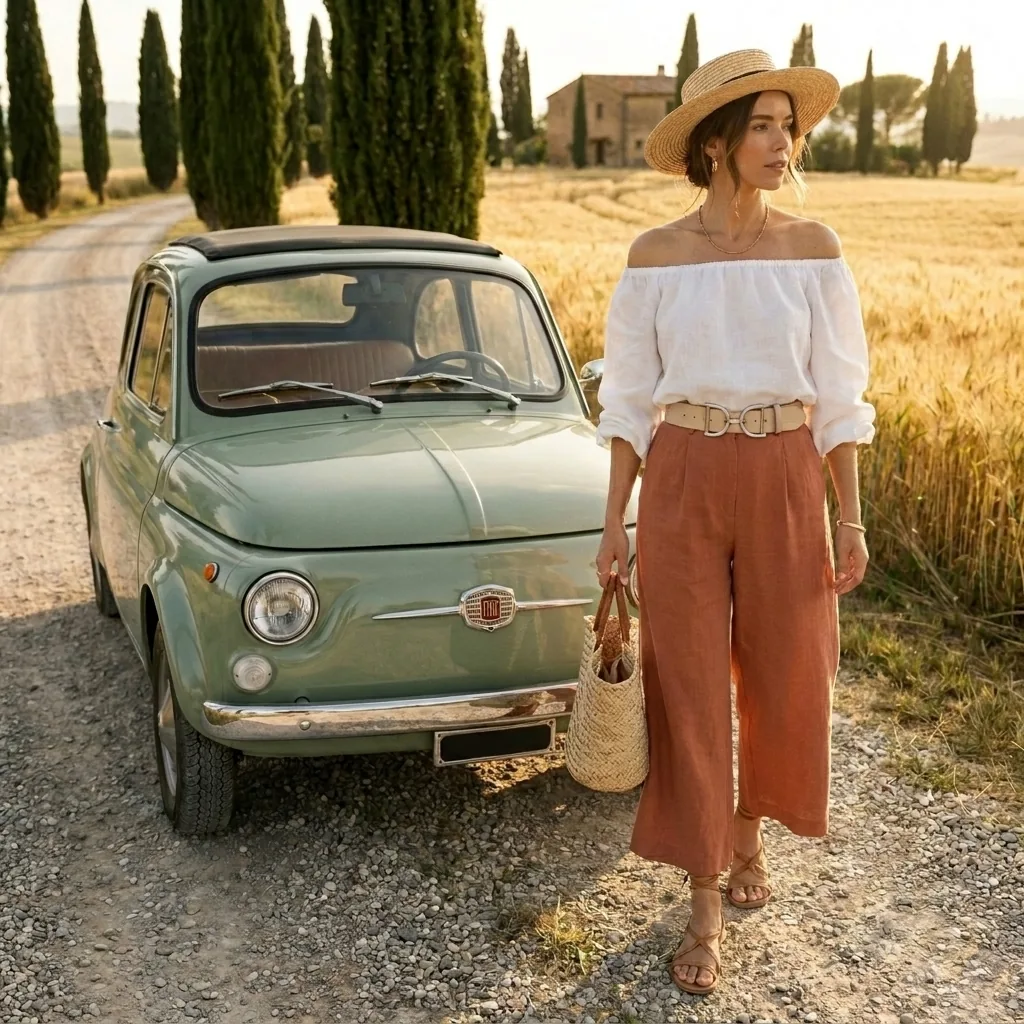 Best&Timeless® Premium-Damengürtel — italienisches Sommer-Setting, Manufaktur Fronhofer