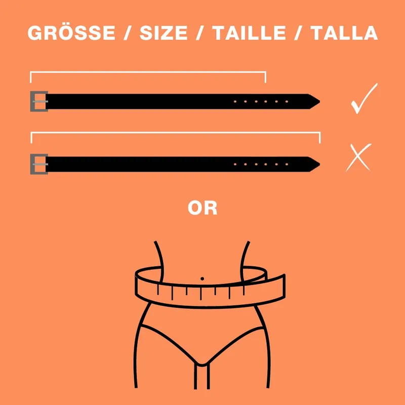 Gürtelgröße messen – Anleitung für Damengürtel