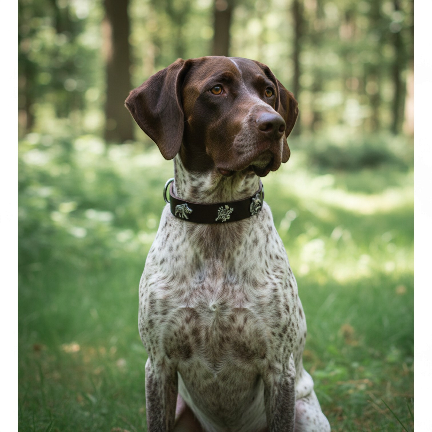 Weatherbeeta Hundehalsband Aus Leder & Seil – Jäger Grün/Braun Mit D-Ring Für Leine