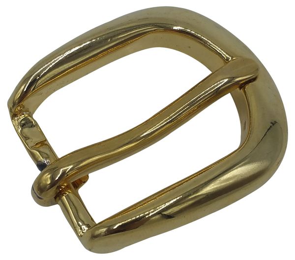 Dornschnalle gold rechteckig Gürtelbreite 6 cm Gürtelschnalle