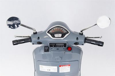 Kinderroller VESPA Classic 12V grey Kinderfahrzeug elektrisch – Bild 5