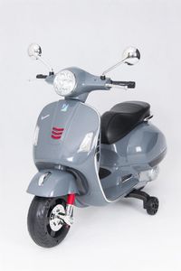 Kinderroller VESPA Classic 12V grey Kinderfahrzeug elektrisch – Bild 3
