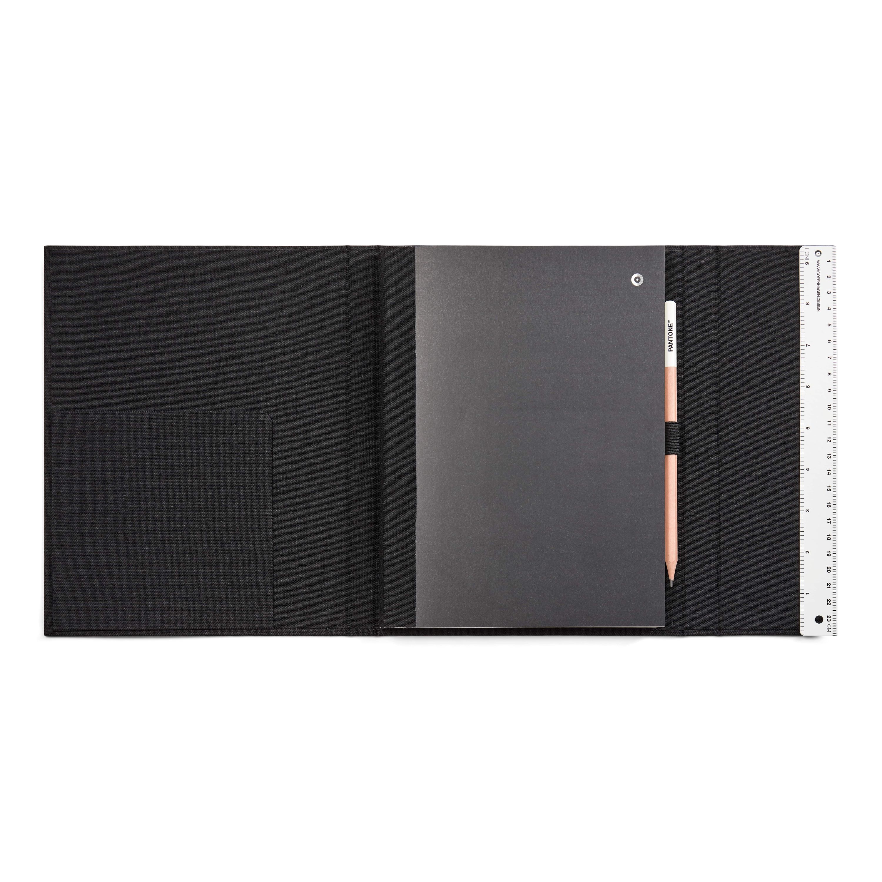 PANTONE Notizbuch liniert, mit Stift und Lineal, 160 Seiten 