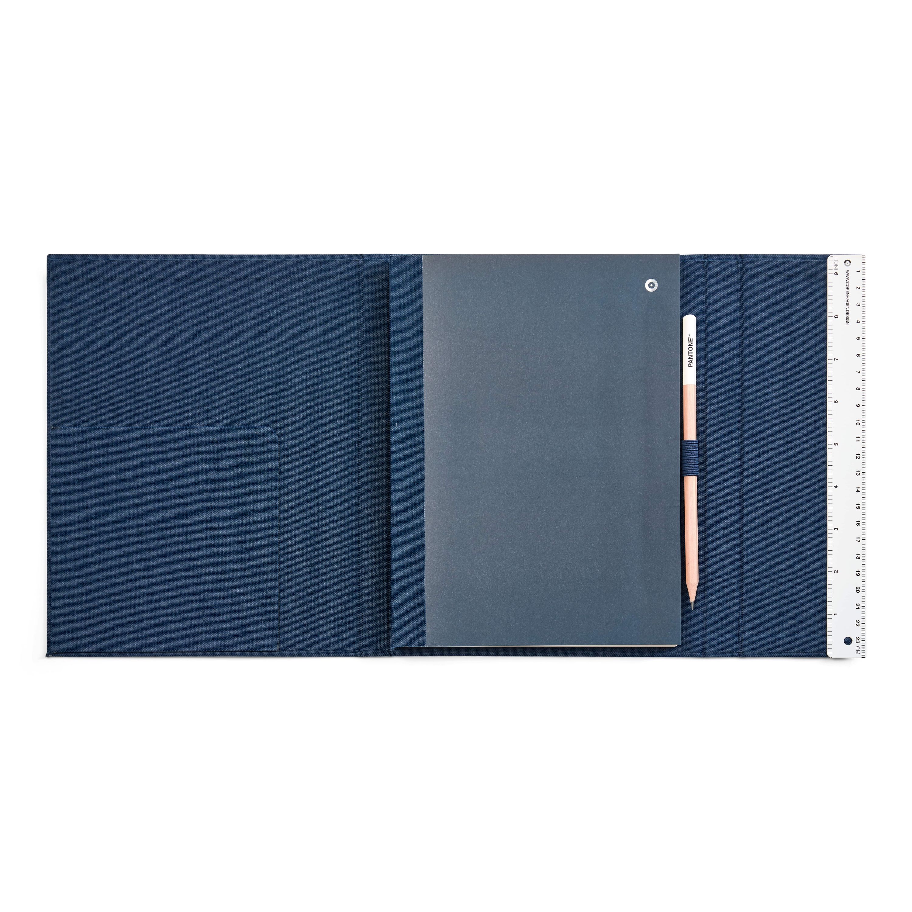 PANTONE Notizbuch liniert, mit Stift und Lineal, 160 Seiten  