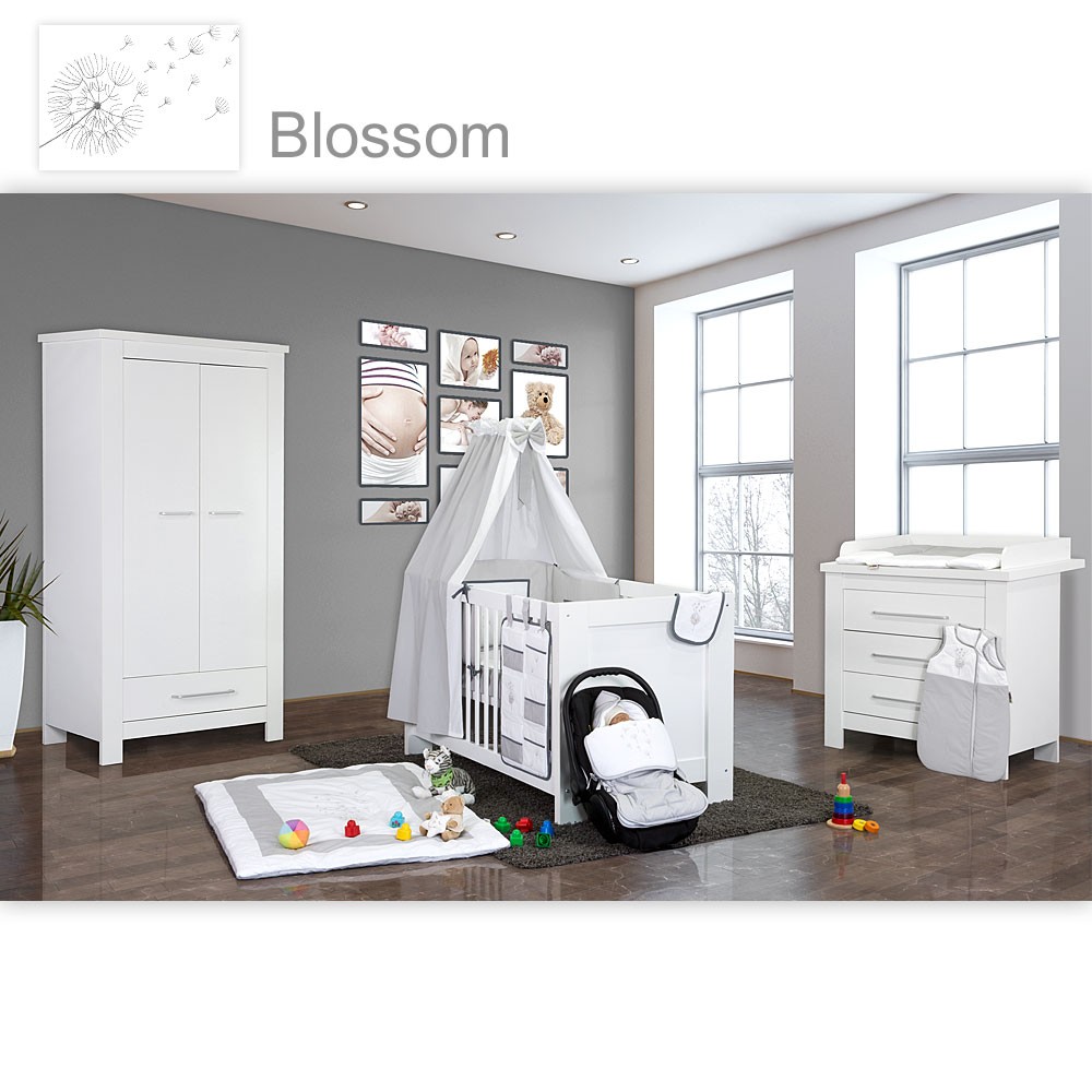 Babyzimmer Enni in weiss 10 tlg. mit 2 türigem Kl. + ... Babyzimmer Enni in weiss 10 tlg. mit 2 türigem Kl. + ...
