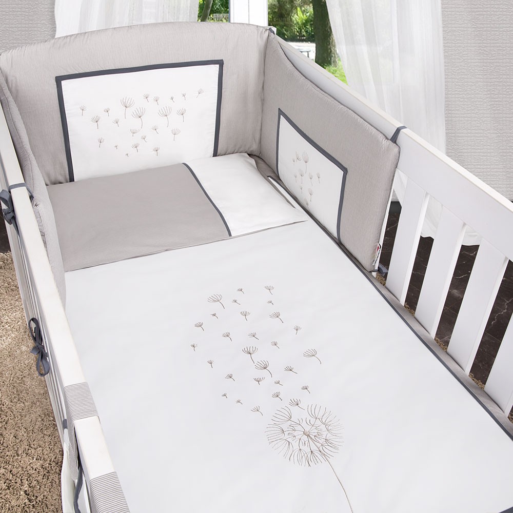 Babyzimmer Enni 10-tlg. in der Farbe Sonoma / Weiß mit 2 ...