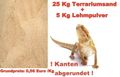 Terrarien - Sand + Lehmpulver 30kg - Versandkostenfrei - Terrarien - Sand + Lehmpulver 30kg - Versandkostenfrei -
