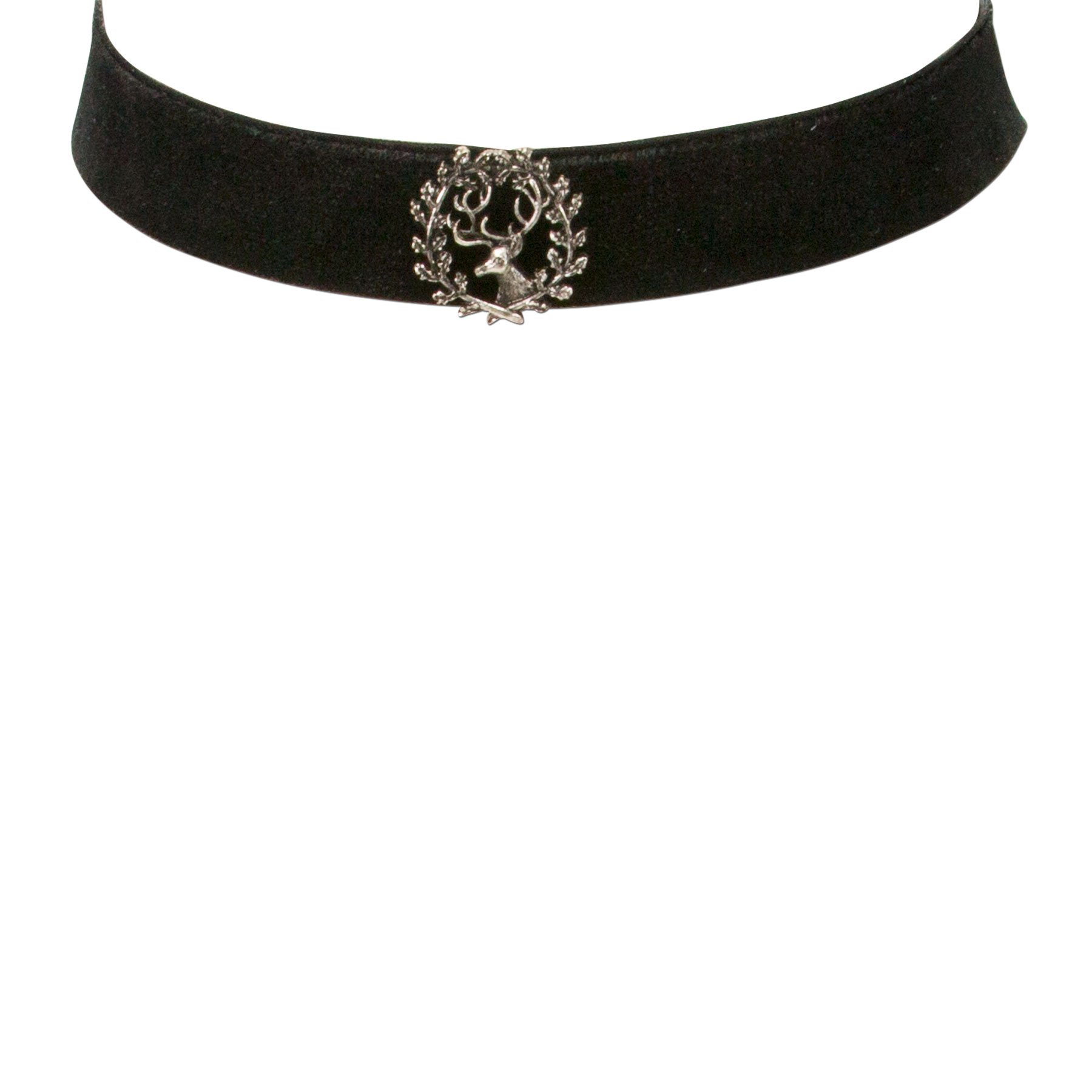 Kropfband Halsband Samtband schwarz Dirndlschmuck w Schmetterling Jugendstil
