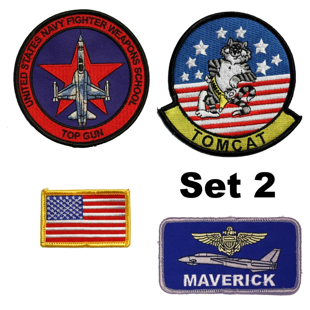 TOP GUN AufnäherSet 2 Maverick Sticker Shop Strerath