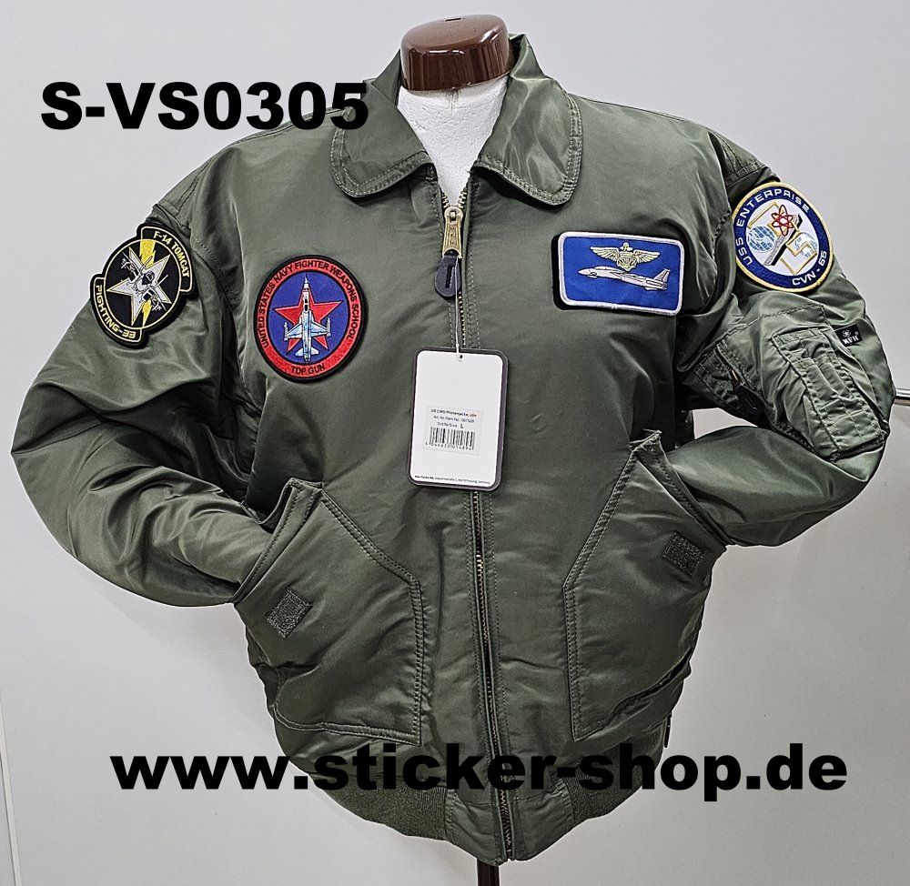 TOP GUN, F-14 Tomcat, US Navy, Fliegerjacke, Pilotenjacke Sticker Shop  Strerath