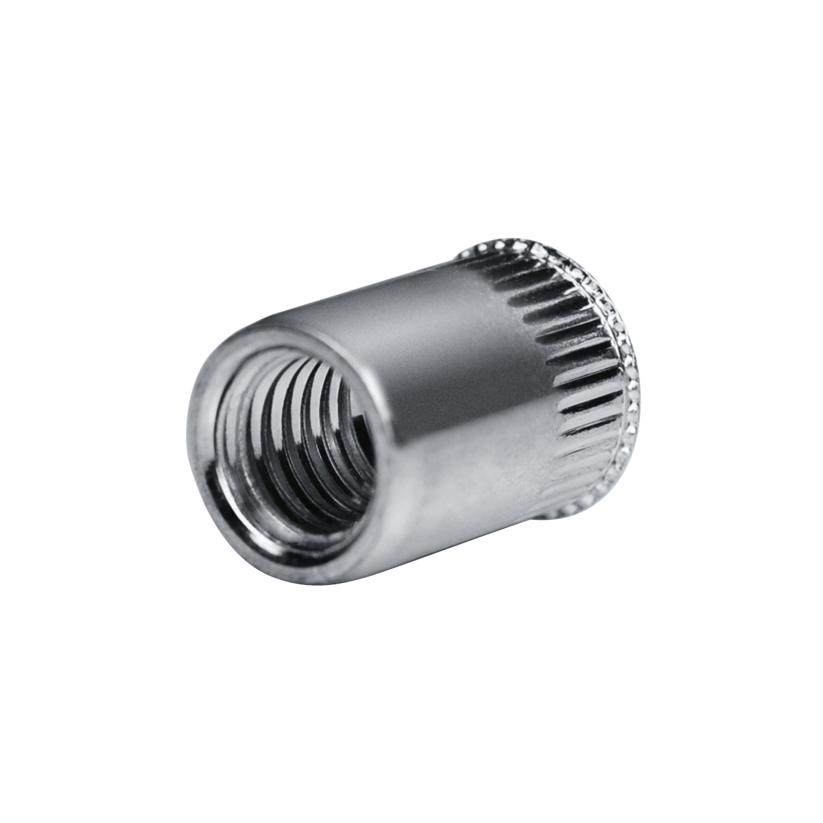 GOEBEL - 250 x Blindnietmuttern Nietmuttern M5 Edelstahl A2 V2A (Ø x L) 6,9 mm x 11,5 mm Blindmuttern kleiner Senkkopf Rundschaft gerändelt Schaftende offen Einziehmutter Einnietmuttern