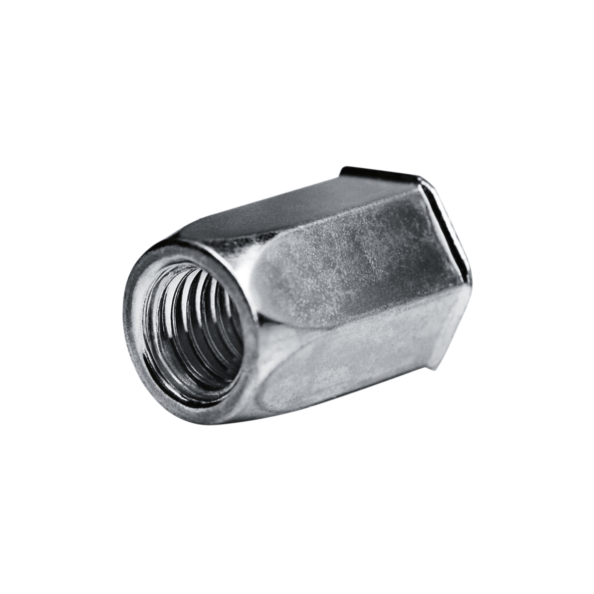 Blind Rivet Nuts M 10 - Steel [ AISI 1008 ] Galvanized (Ø x L) 13,0 mm x  24,0 mm - Small countersunk head Hexagonal shaft - Shaft end open - GO-NUT  - 7551002101 - Rivet Nuts - Blind Nuts