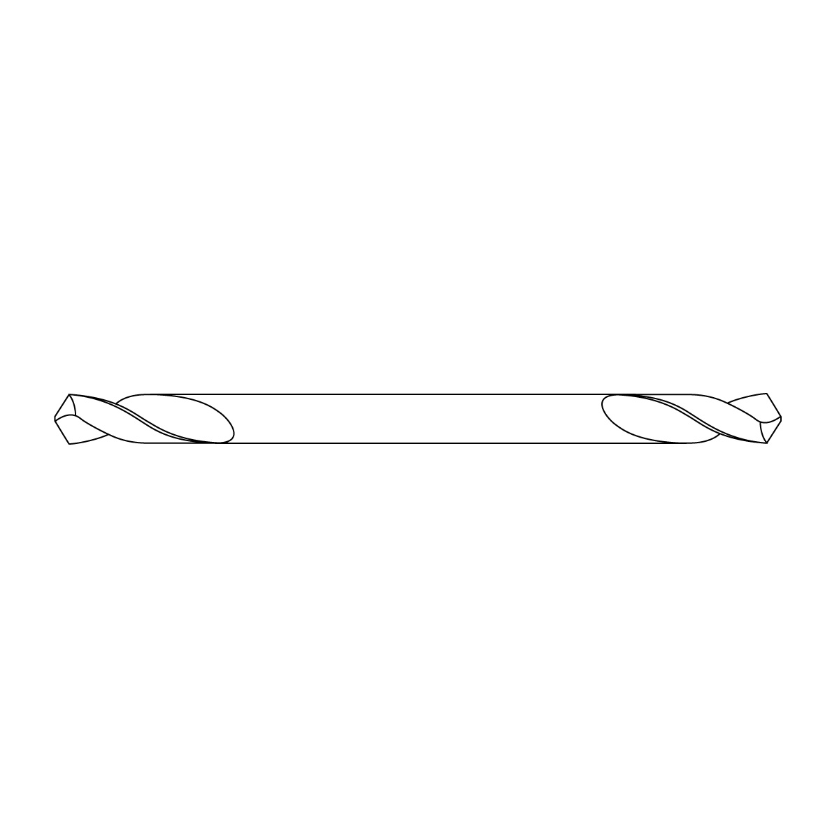GOEBEL - 10 x Bohrer Doppelbohrer HSS 3,2 mm x L49 mm geschliffen Doppelbohrer HSS
