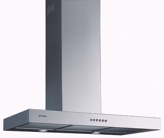 Pyramis Dunstabzugshaube AGILO 90 Edelstahl,Nachlaufautomatik,