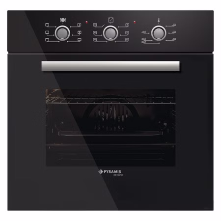 Pyramis Glas BACKOFEN 60IN 1007 Schwarzes