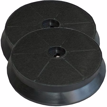 2 Stück Ersatzkohlefilter Aktivkohlefilter passend  für Lenoxx Ravenna 90, rund ca. 17,5cm