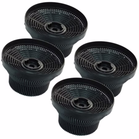 Super Sparset 4 Stück Ersatzfilter Aktivkohle zu Modell C3C - 61801251, 531371 passend für Teka Küppersbusch Gorenje Smeg - Dunstabzugshauben 