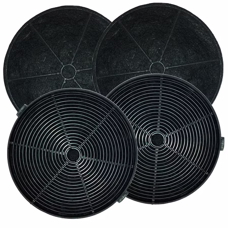 Super Sparset 4 Stk. Ersatz-Aktivkohlefilter FWK-23 / FWK23 für Amica Dunstabzugshaube - OTC611W, OTC611I, OTC612B, OTC612I, OSC6121
