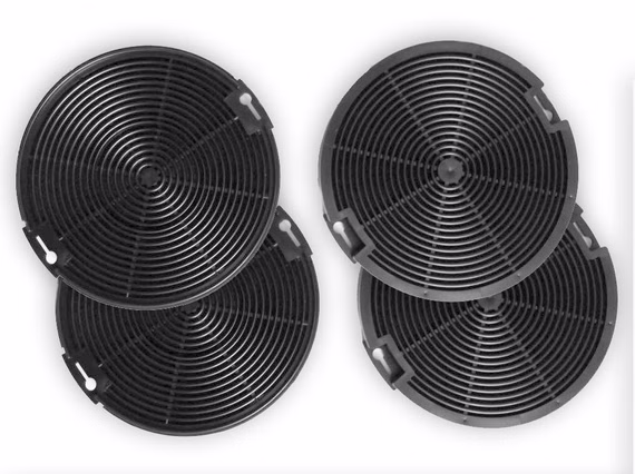 4x Aktivkohlefilter passend für AEG-Elektrolux EFF75 4055093712 , 942492436 NEU