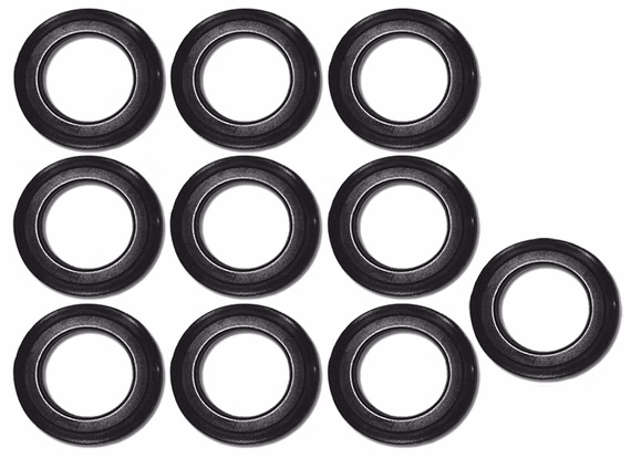 10 Stk. Universal-Lippendichtung 43 mm Durchmesser für Stopfenventil und Siebkörbchen - Ersatzteil: Dichtungsring Dichtung Abfluss-Ventildichtung