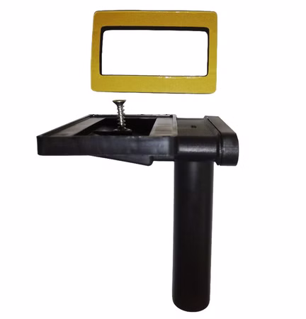 Keenberk Überlauf 90° für Spülen mit Überlauf in Ablagefläche neben dem Becken - rechteckig flach - 50 mm x 80 mm