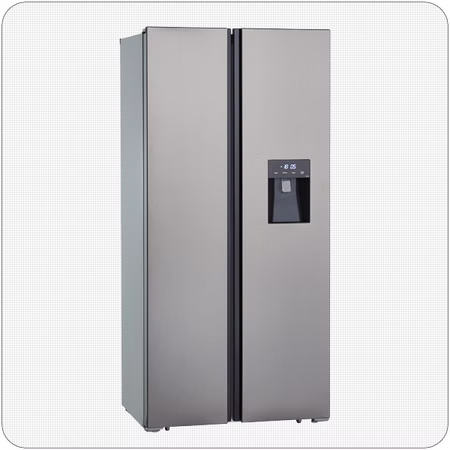 PKM Kühl-/Gefrierkombination SBS 472.4A+NFWDBSS - 472 l, Inox, EEK F