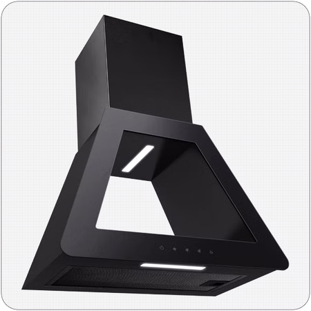 PKM Design-Wandhaube P1-60BBTX - 60cm