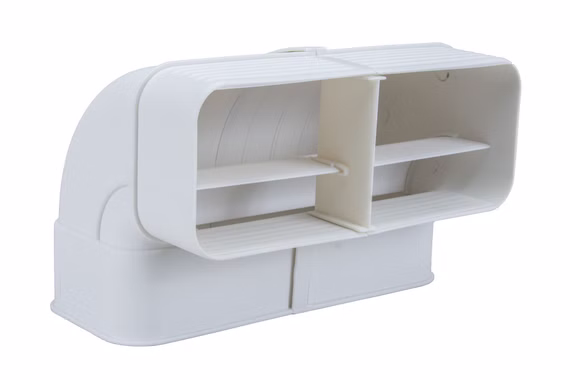 optimAIRo-Bogen senkrecht 90° Flachkanal Abluftsystem