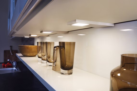 LED Unterbauleuchte ECO-Pad F 3er Set edelstahl