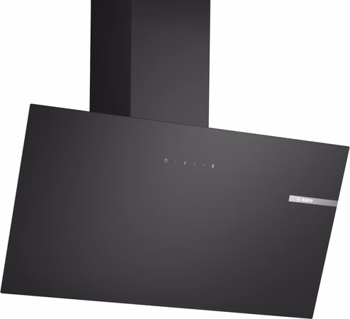 BOSCH Dunstabzugshaube Wandesse 80 cm Klarglas schwarz bedruckt DWK85DK60