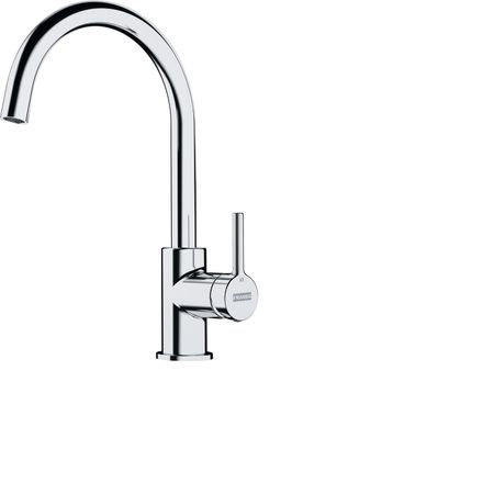 Spülenset Franke Edelstahlspüle mit Armatur Lina Hochdruck Chrom  