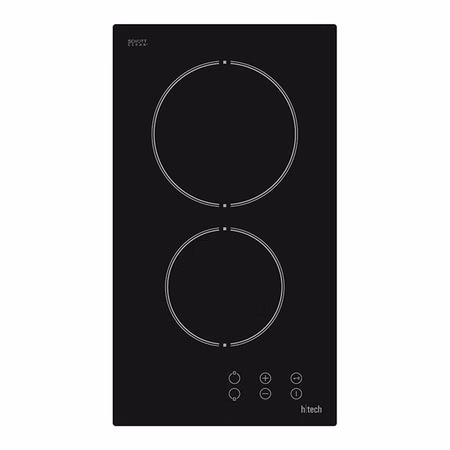 Domino Glaskeramik Kochfeld 2 Kochzonen 30 cm Touch Bedienung h¦tech HTK44301