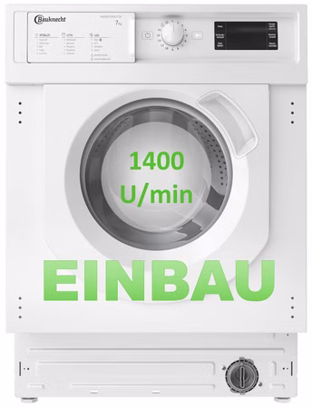 Bauknecht Einbau-Waschmaschine 7 kg ActiveCare BI WMBG 71483E DE N 1400U/min