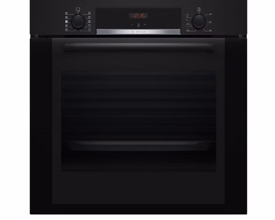 Bosch Einbau-Backofen Dampffunktion EcoCleanDirect Teleskopauszug 71 Liter schwarz 60 cm HRA334EB1